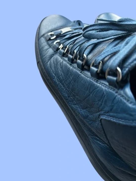 Balenciaga Arena High Top Sneakers Bleu Profond Size 44 (US 11) Full Set - Picture 8 of 12